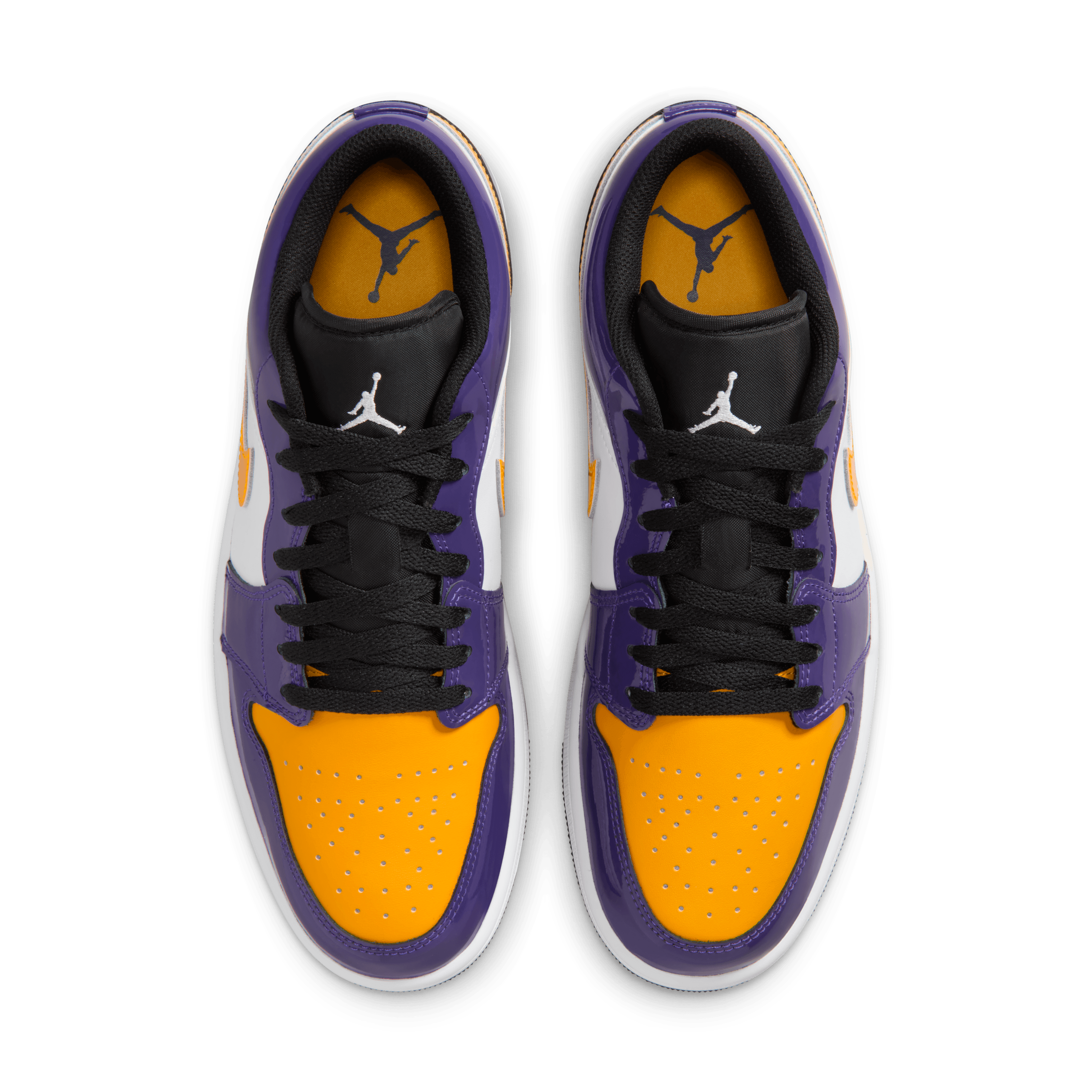 yellow & purple jordans