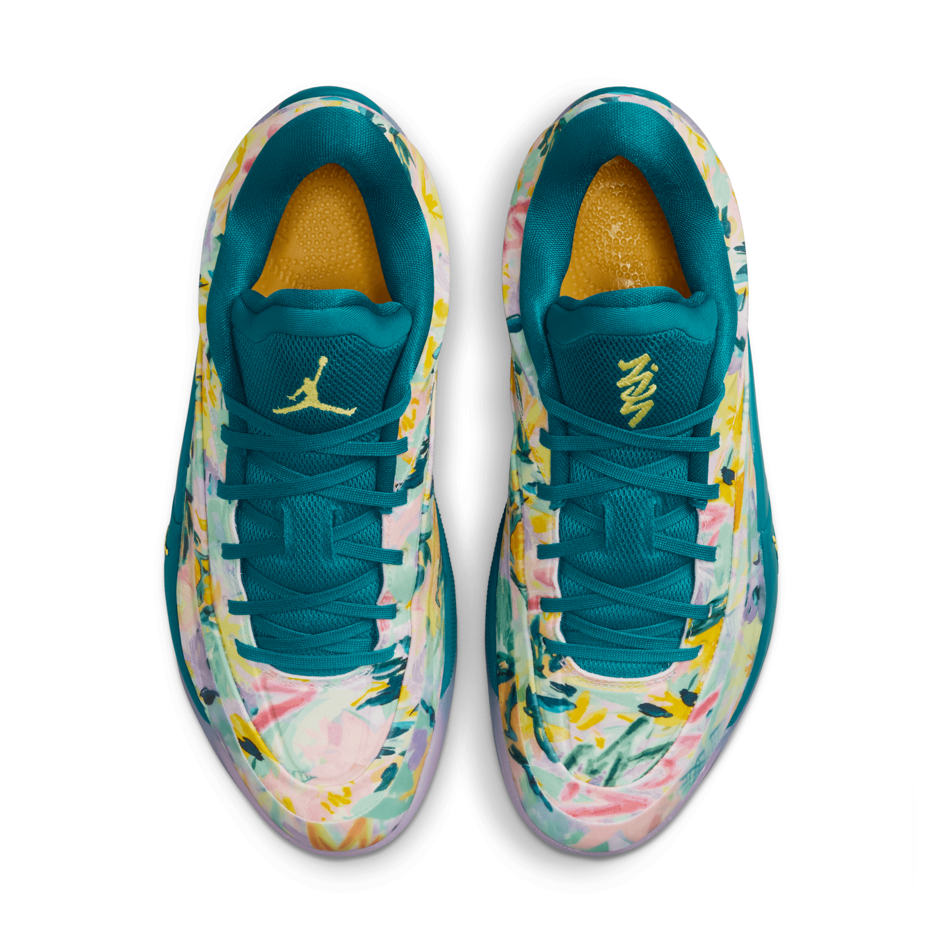 Jordan Goes Tropical on Flower Print Zion 4