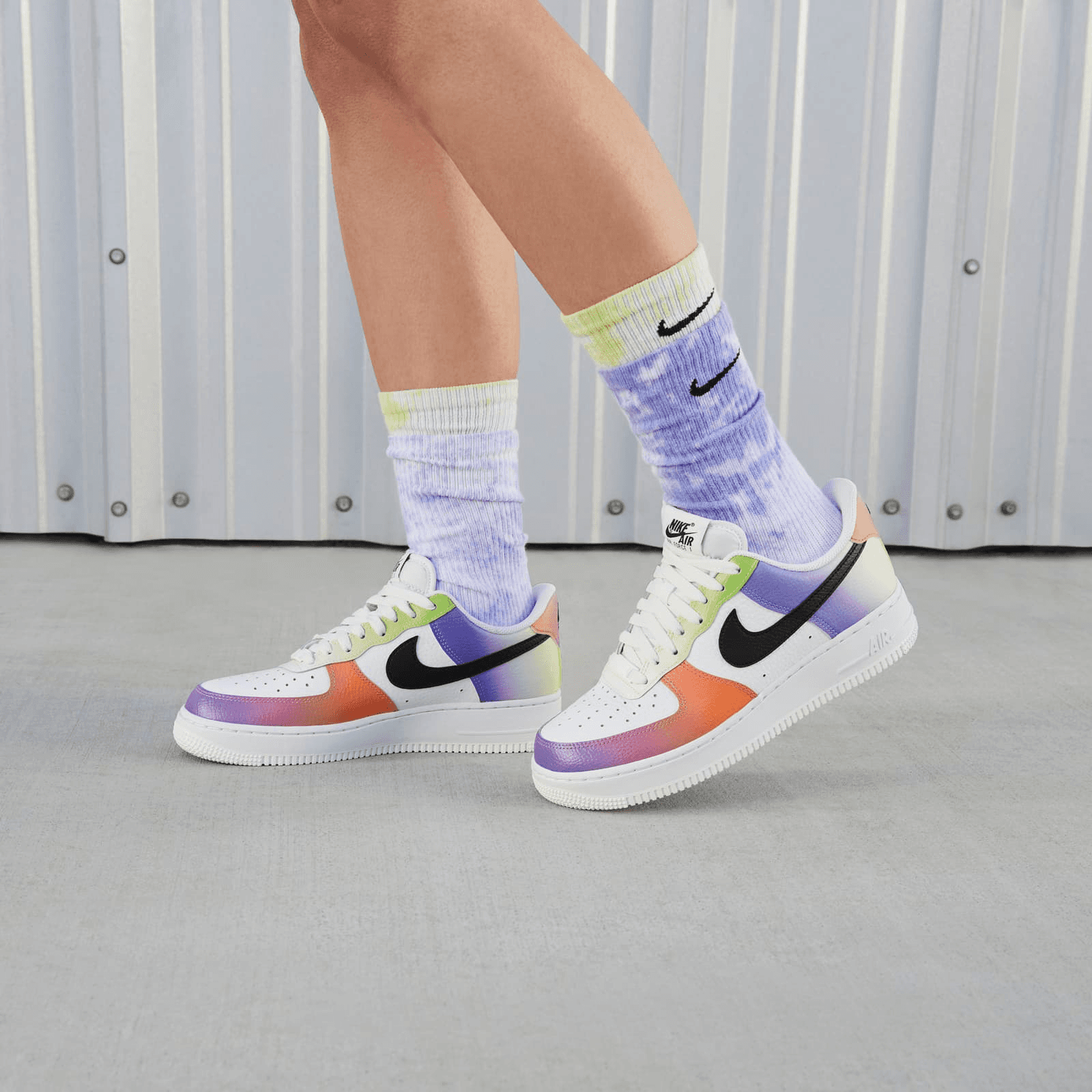 ⭐Nike Air Force 1 Low 07 Sz 6 Men\'s Shoes Sneaker Purple Multi Ombre FD0801-100⭐ Shop Nike Air Force 1  main image 4