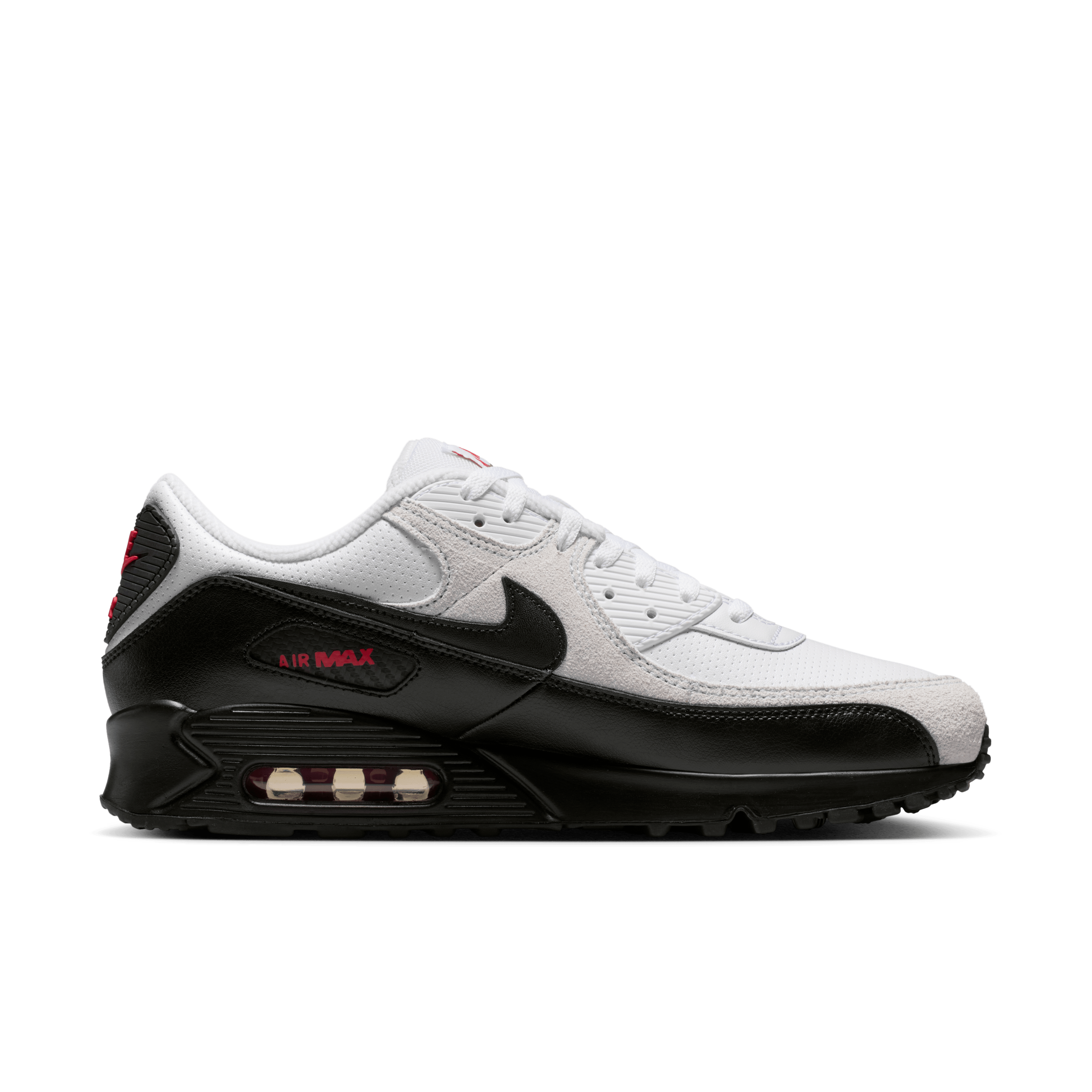 靴 NIKE AIR MAX 90 black white Nike Air Max 90 White Black - IV2867-100 Raffles & Where to Buy