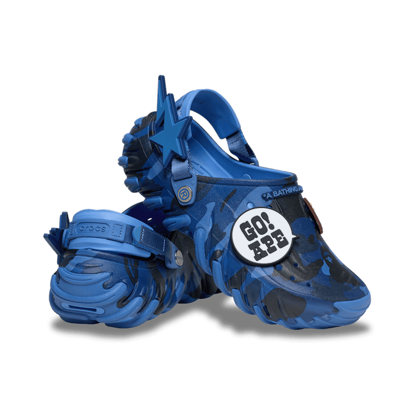 Crocs Echo RO Clog BAPE Navy - 213140-4SN Raffles & Where to Buy