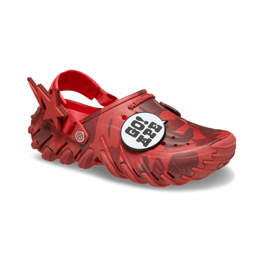 Crocs Echo RO Clog BAPE Red - 213140-8C1 Raffles & Where to Buy