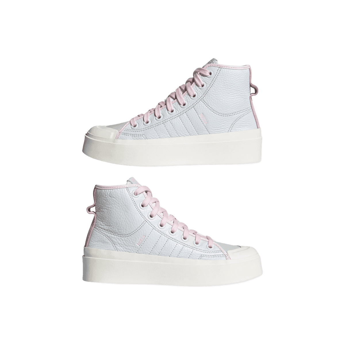adidas Nizza Bonega Platform Mid Crystal White Cloud White Almost 