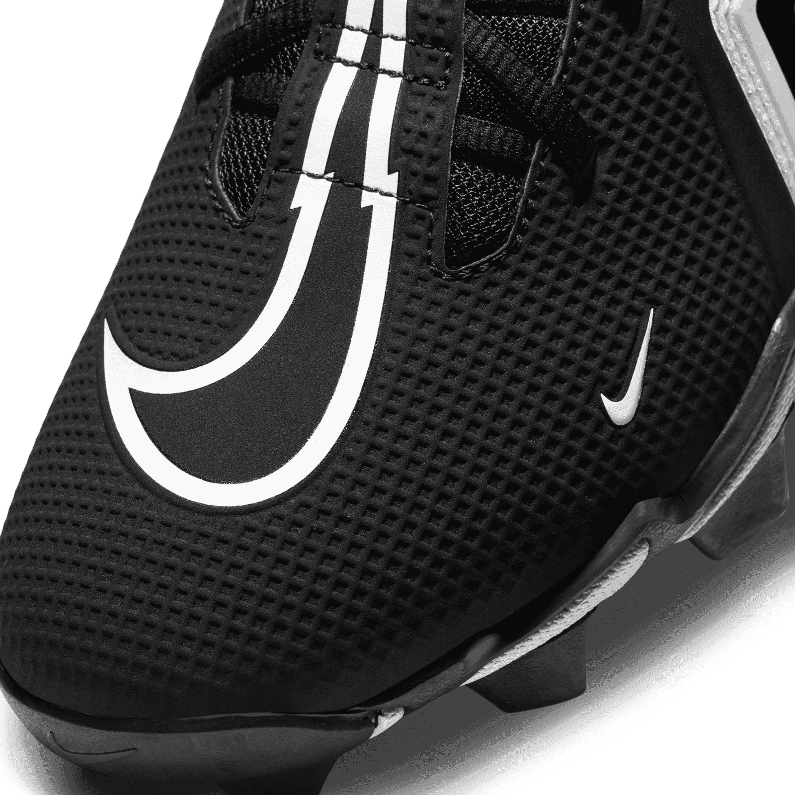 Nike Alpha Menace 3 Shark Black White Football Cleats CV0584 001 Men Size 11 GS) Nike Alpha Menace 3 Shark Football Cleats  main image 3