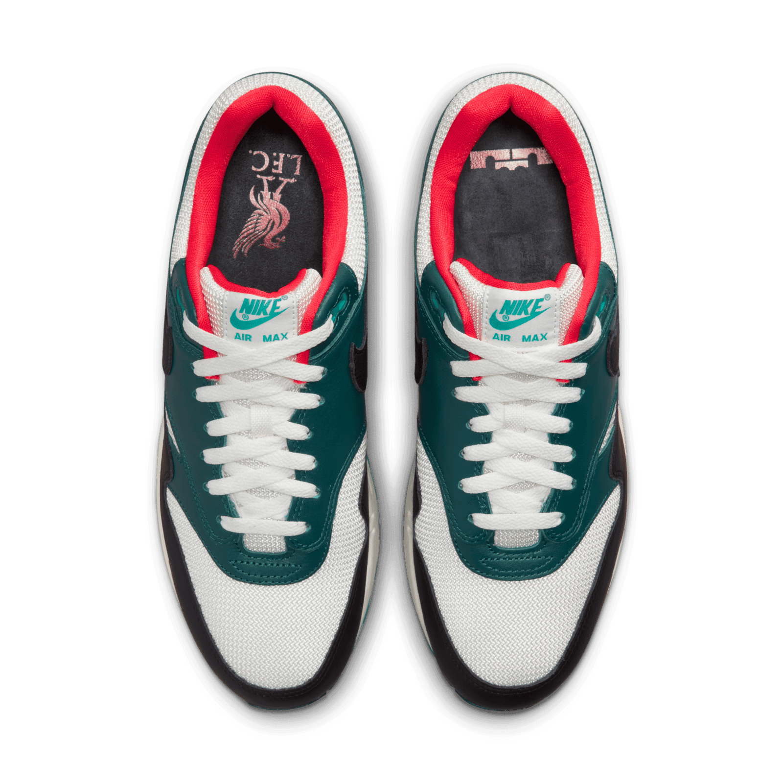 New Mens Size 7.5 Green Nike Air Max 1 PRM Lebron Liverpool FB8914 100 Nike Air Max 1 LeBron James Liverpool F.C main image 2