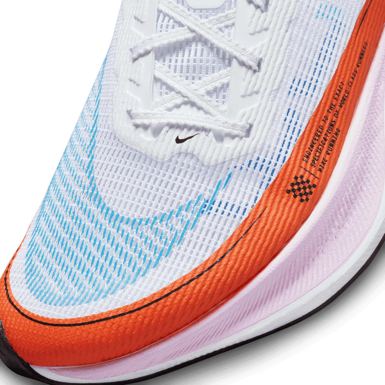 Nike ZoomX Vaporfly Next% 2 White Laser Blue Rush Orange - CU4123