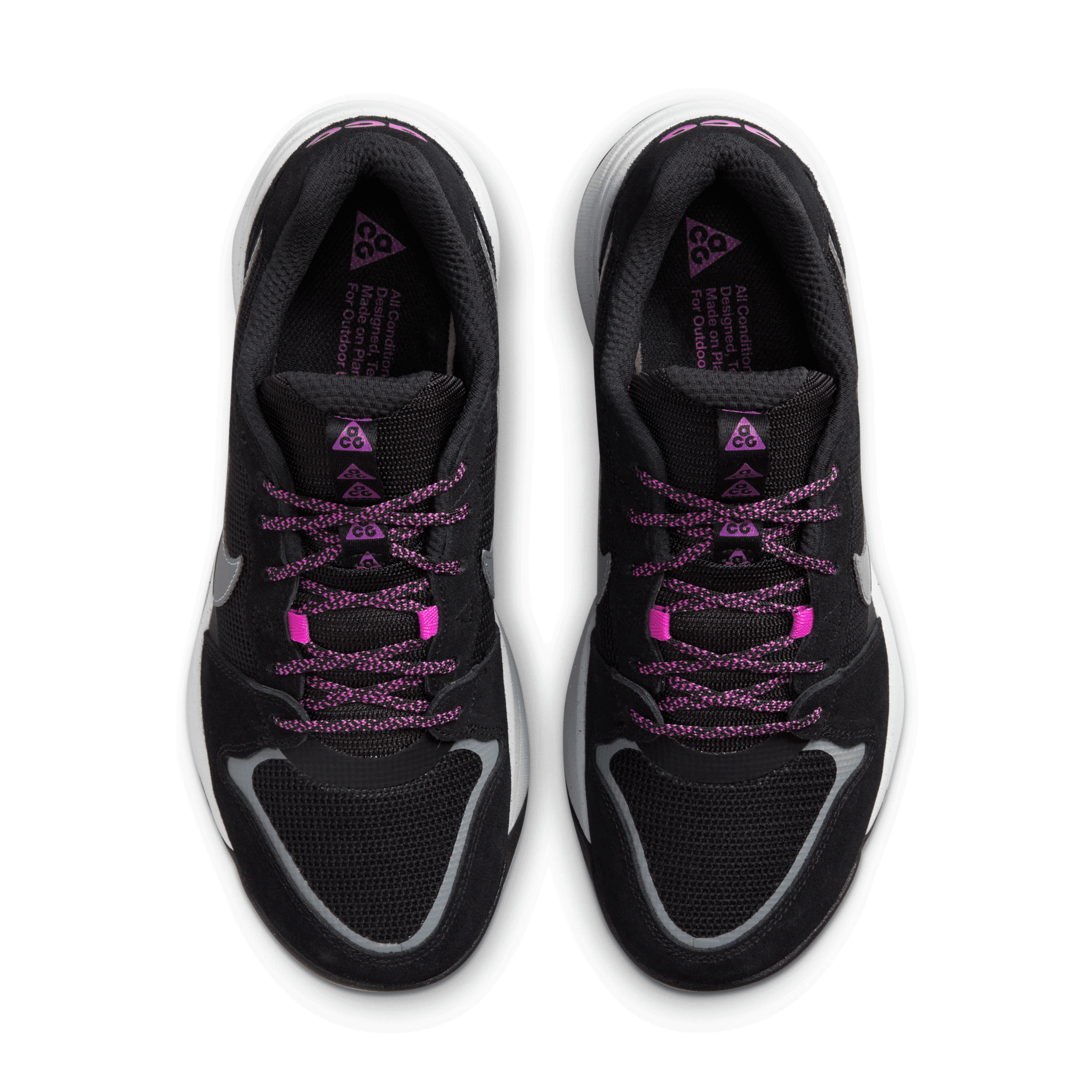Nike ACG Lowcate Grey Black‎ Hyper Violet Hiking Shoes Men\'s Sz 8 DM8019-002 NEW New Nike ACG Lowcate Black Grey Hyper Violet Men Casual  main image 2