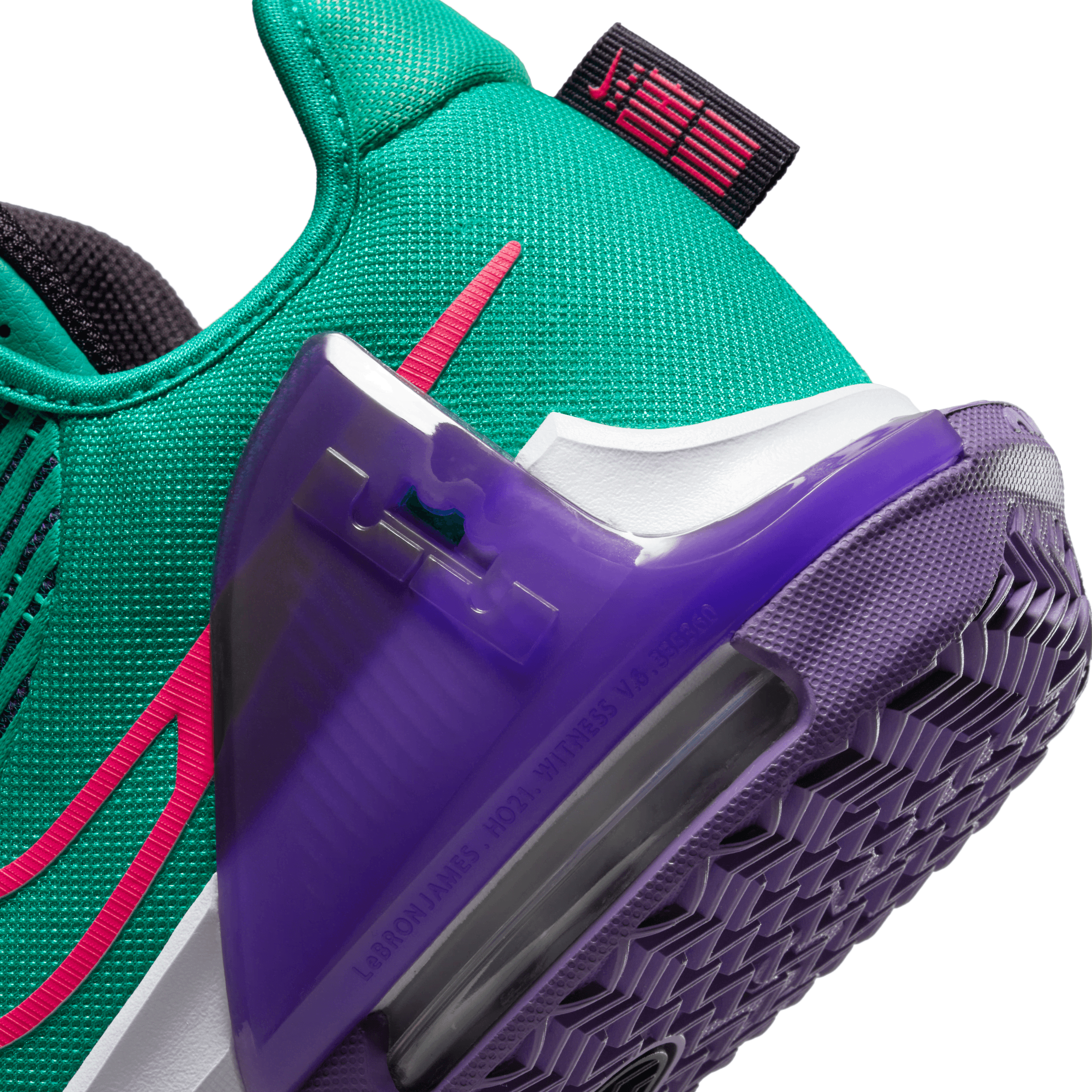 Nike LeBron Witness 6 Clear Emerald Wild Berry - CZ4052-300