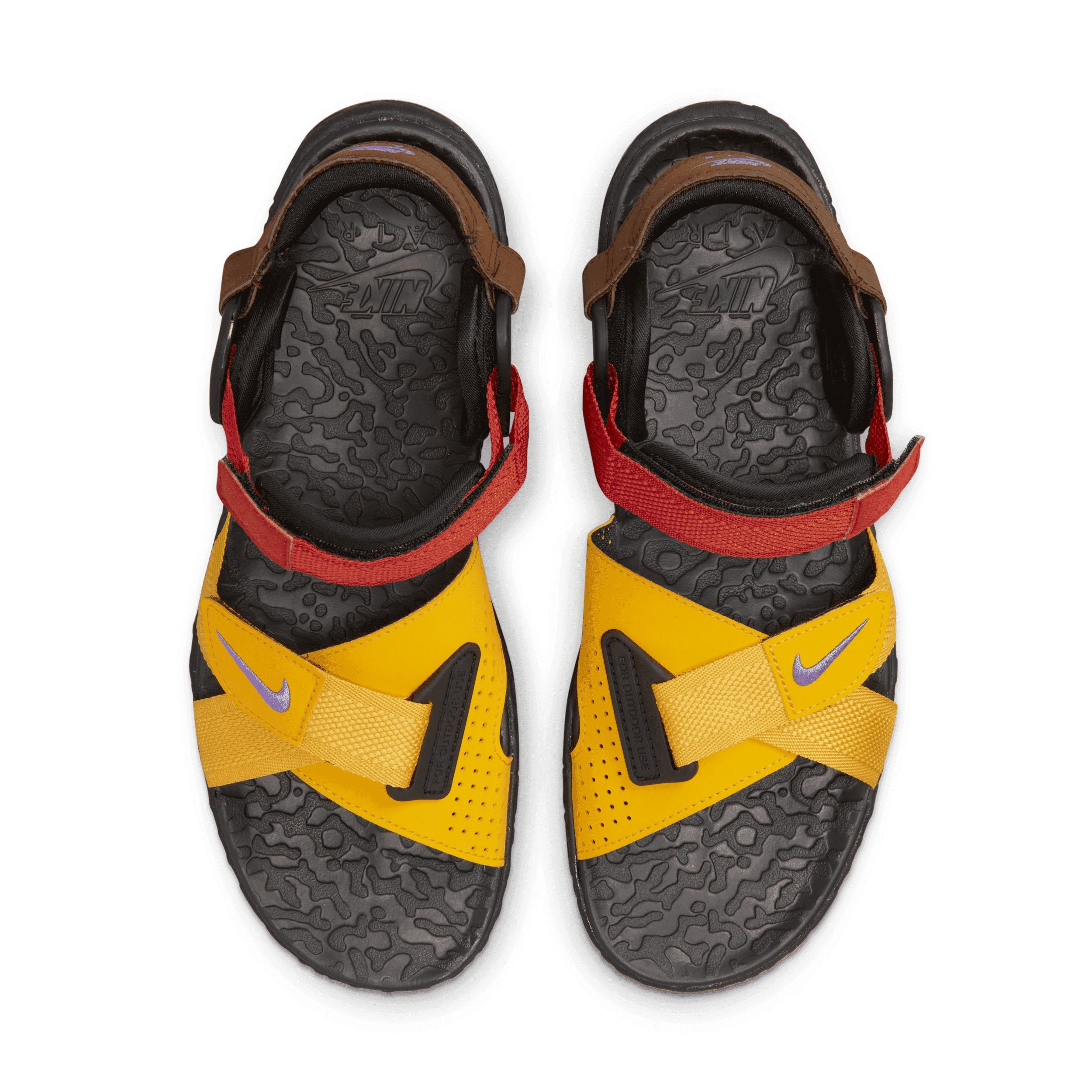 Nike Men’s Yellow, Red & Black Adjustable Outdoor Sandals Nike Straps Sandals for Men for sale | eBay main image 2