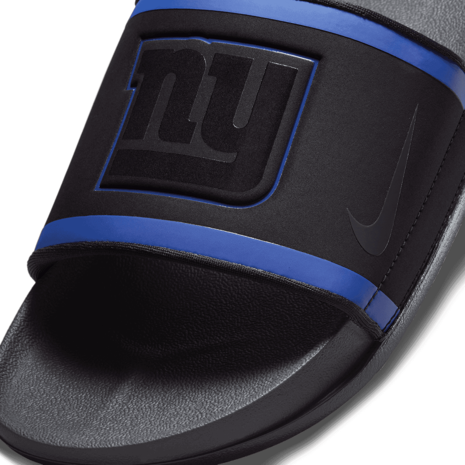 Nike Offcourt Slide Giants Mens 13 Black Rush Blue NFL Sandals DD0526-001 NEW Nike Offcourt Slide Tennessee Titans Black Blue Slides  main image 2
