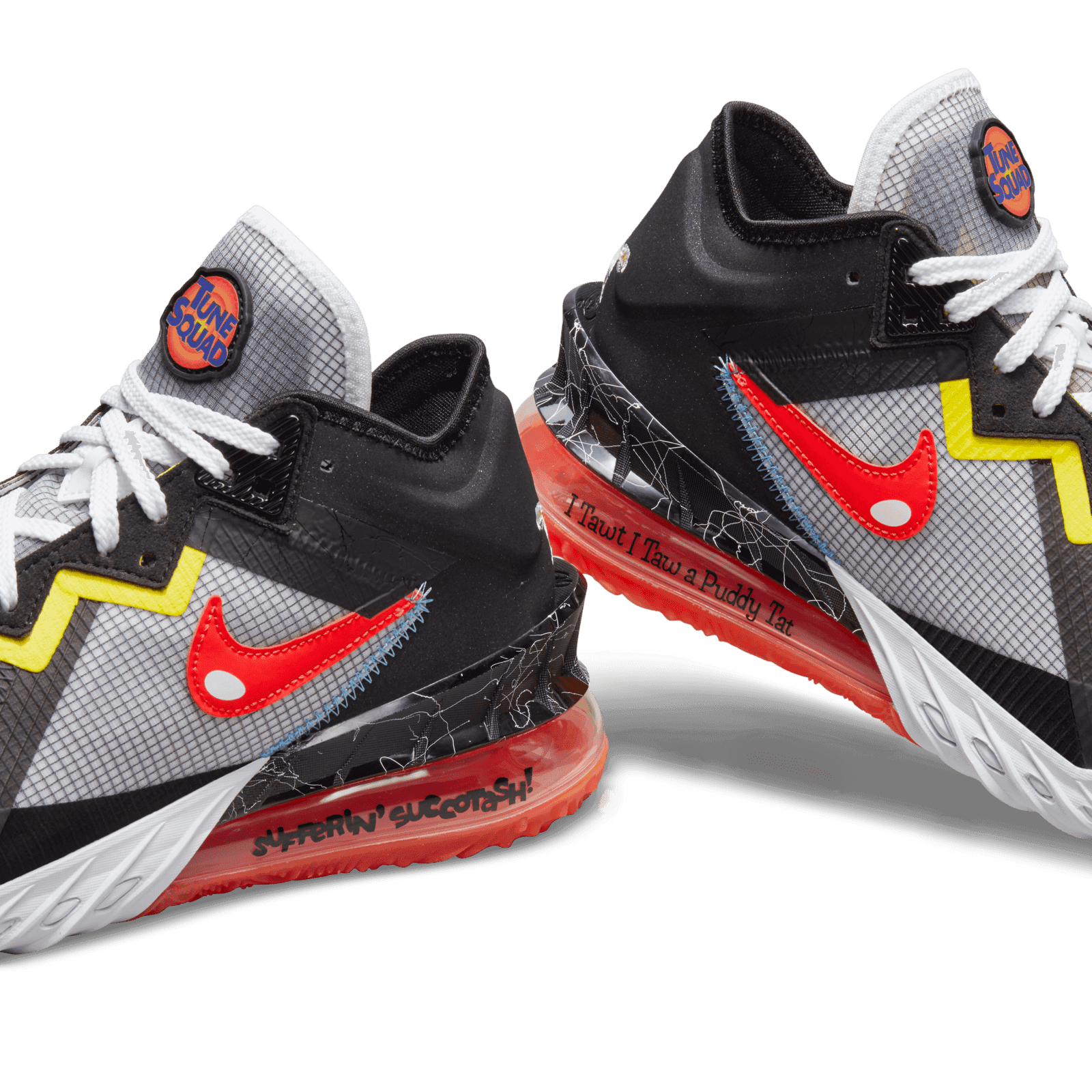 Size 10 Nike Multicolor Space Jam x LeBron 18 Low Sylvester x‎ Tweety CV7562-103 Nike Space Jam x LeBron 18 Low  main image 3