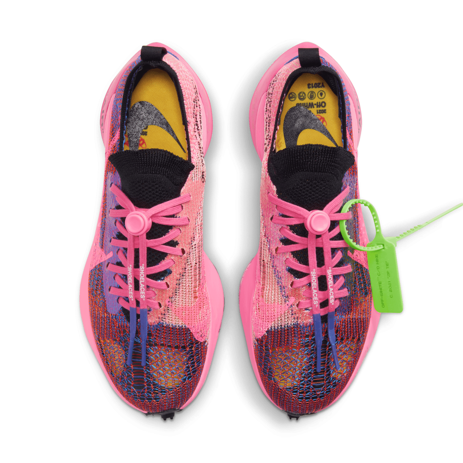 off white racer blue pink glow