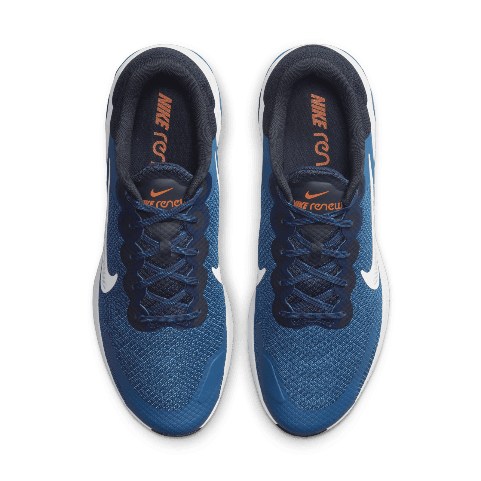 Nike Renew Ride 3.0 Men 12 Blue White DC8185-401 Running Shoes Sneakers Nike Renew Ride 3 Midnight Navy for Sale | Authenticity  main image 4
