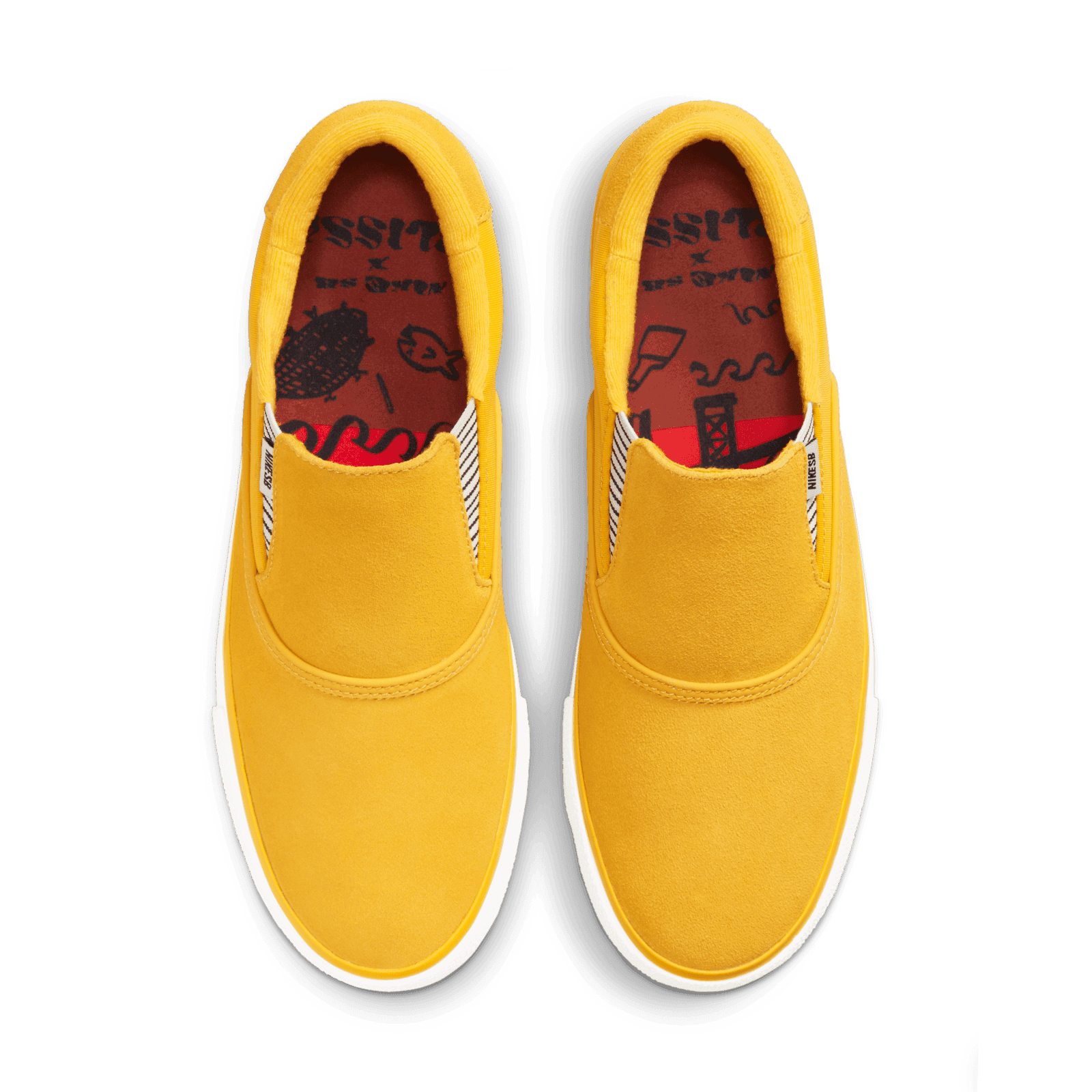 Nike SB Zoom Verona Slip Premium Men\'s Sz 8.5 Yellow Suede Sneakers (DM4424-700) Nike SB Zoom Verona Slip Premium Men main image 4