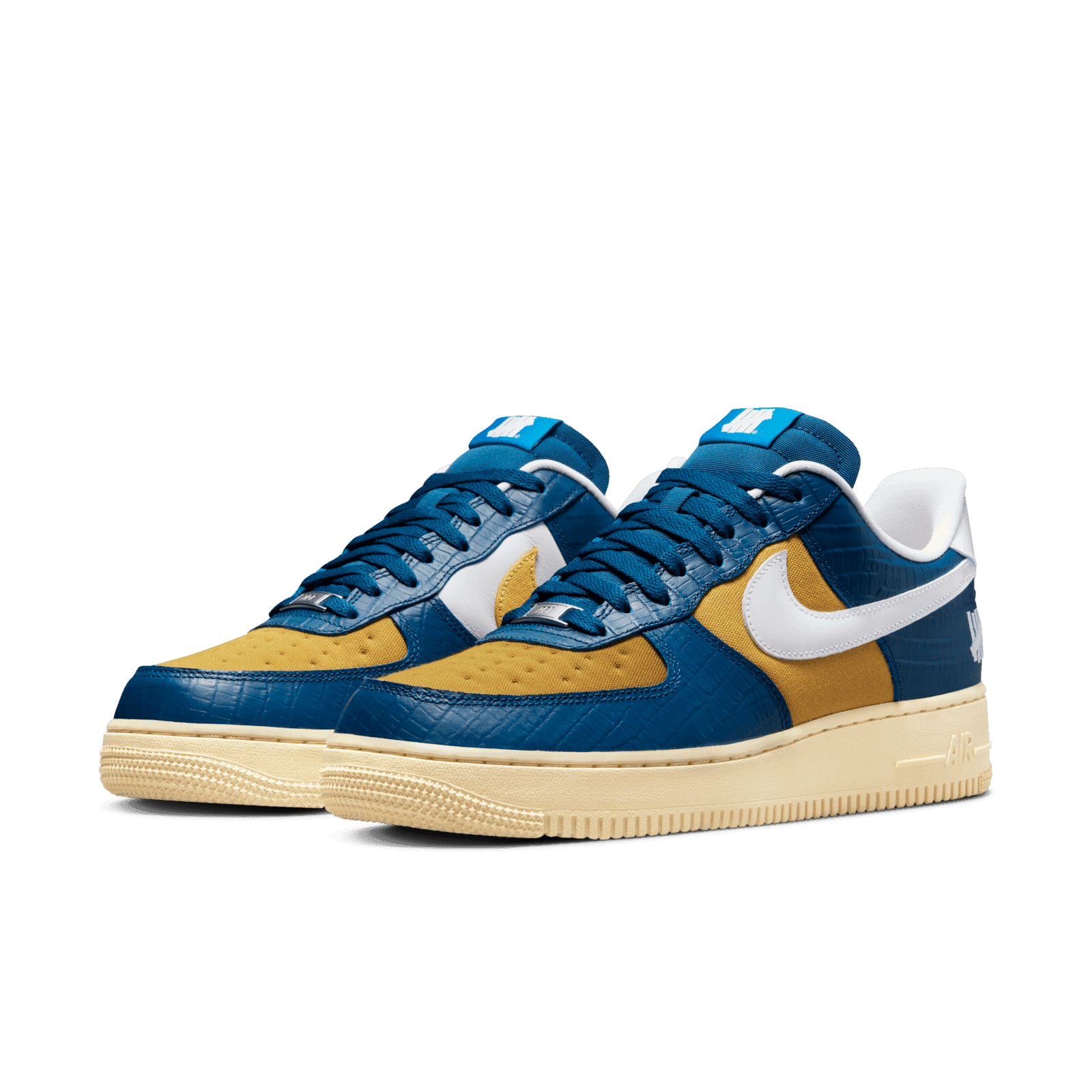 Air force 1 blue cheap yellow