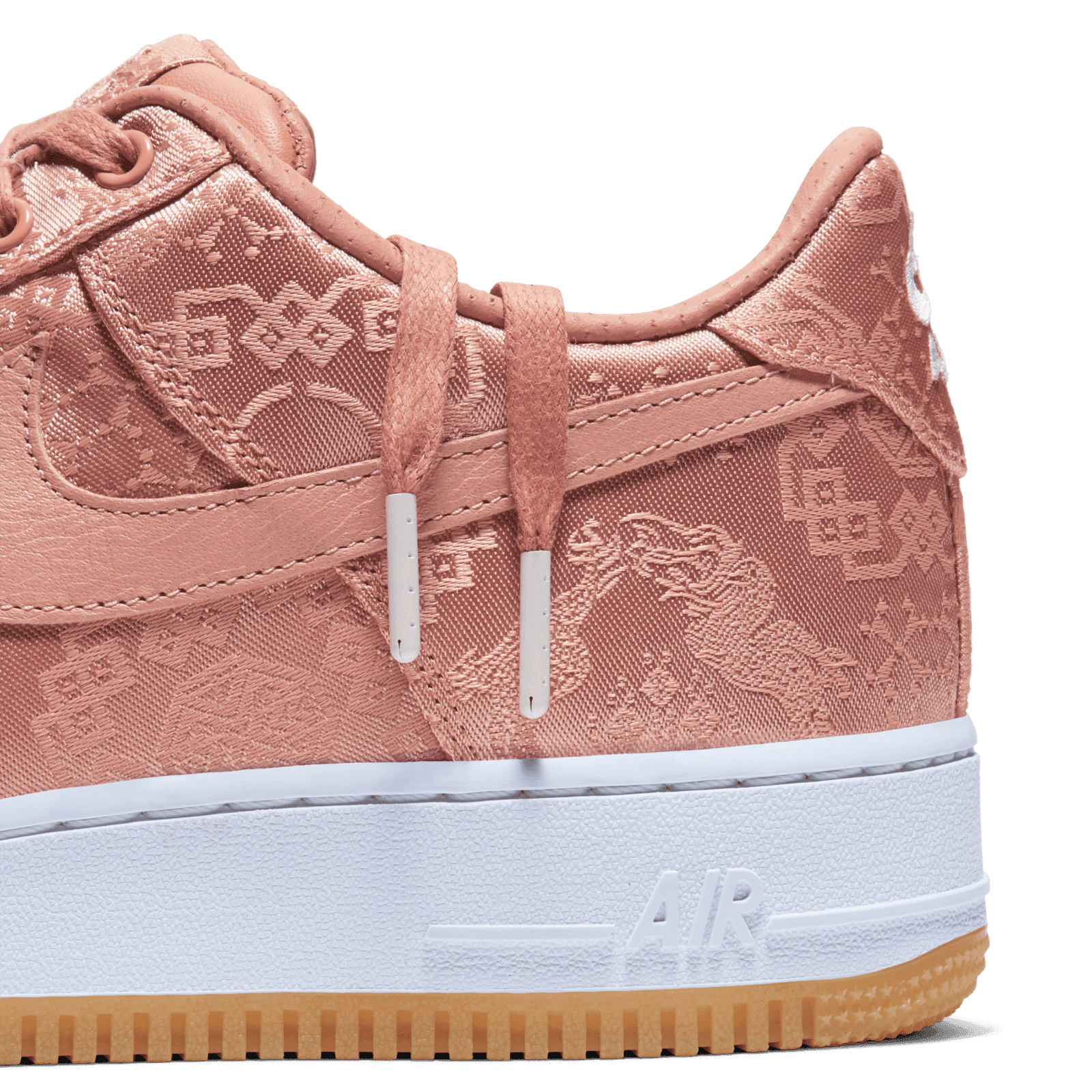 clot air force 1 rose gold ripped