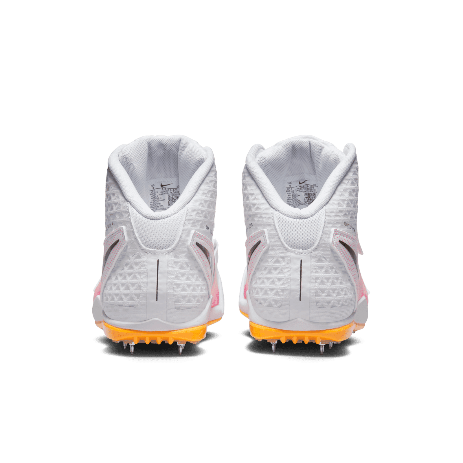NEW Nike Zoom Javelin Elite 3 Track Shoes NO SPIKES AJ8119-101 Size 11 White Pin Nike Zoom Javelin Elite 3 Track White Pink Mens Size 8.5 NO  main image 2