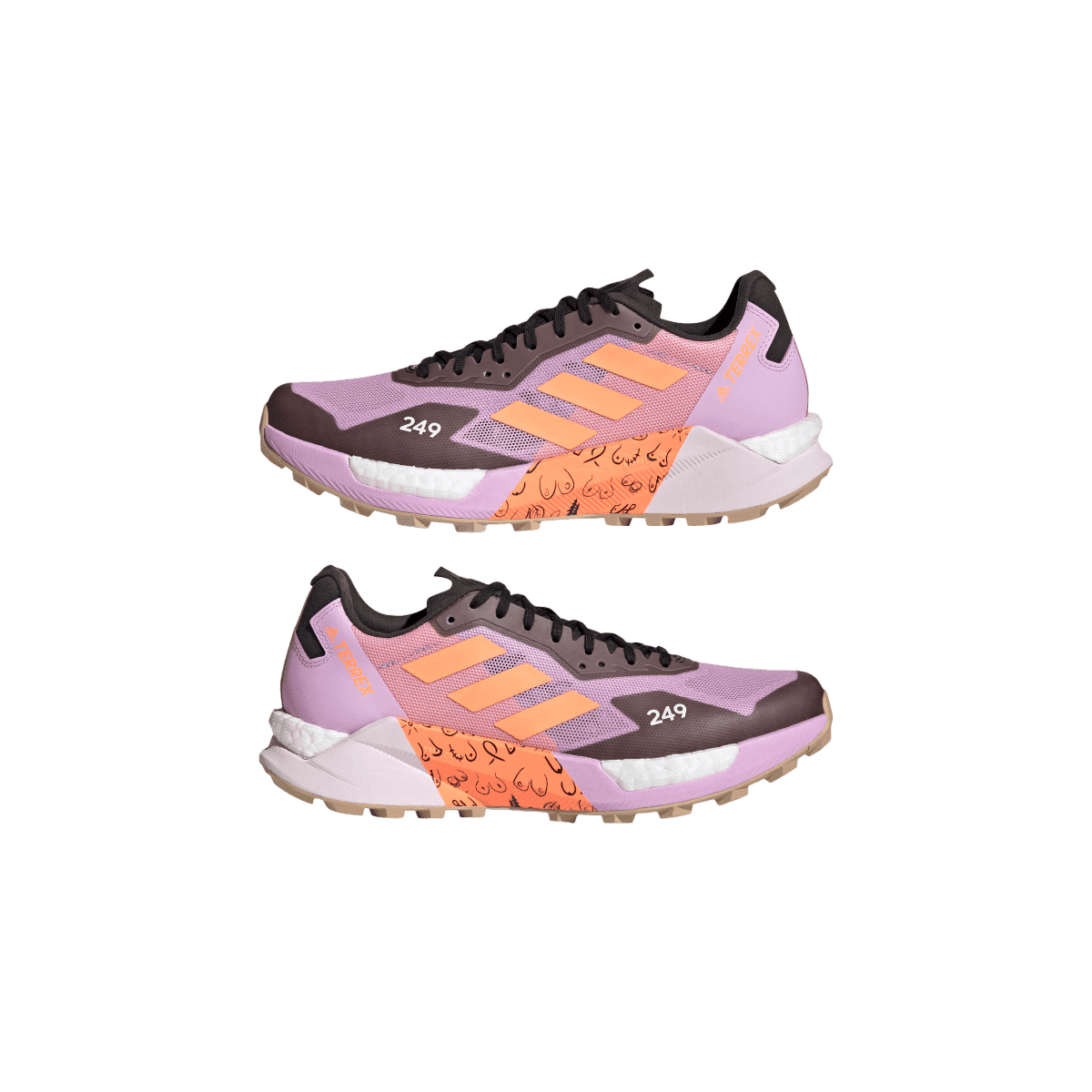 adidas TERREX AGRAVIC ULTRA BCA TRAIL RUNNING SHOES Bliss Lilac