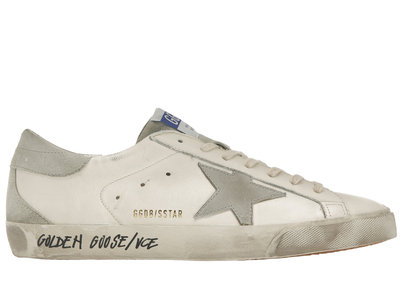 スニーカー GOLDEN  GMF00102 F004167 82171 SUPER STAR WHITE Buy Golden Goose Superstar 'White Grey Green' - GMF00102