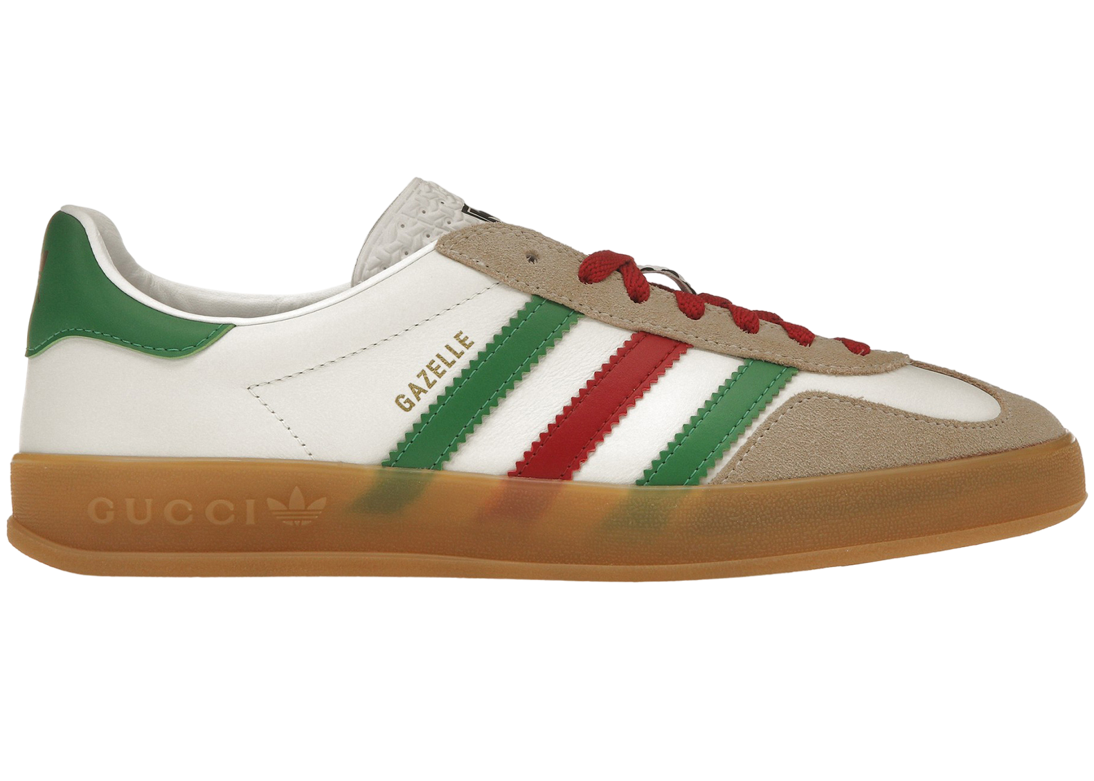 adidas x Gucci Gazelle White Green Red (Women's) - 726488 AAA43 9547
