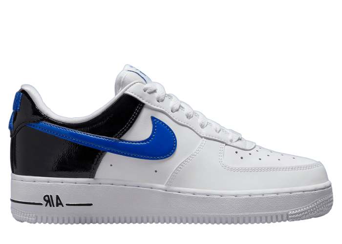 Nike Air Force 1 Low Patent White Black Blue (W) - DQ7570-400