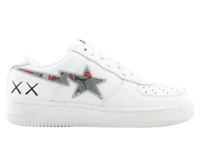 A Bathing Ape Bape Sta Low KAWS White Blue Camo FS-001 417