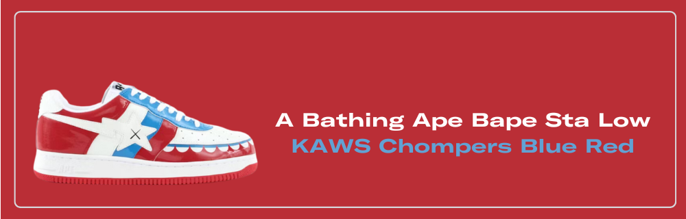 靴 KAWS CHOMPERS BAPE STA A BATHING APE A Bathing Ape Bape Sta KAWS Chompers Pink Men's - FS-029 630