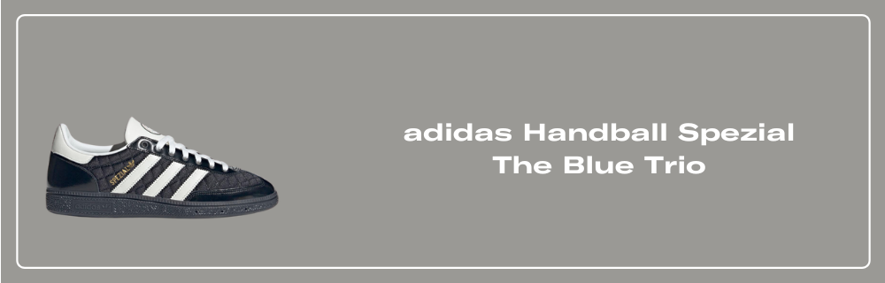 靴 adidas Handball Spezial Blue Trio Black The Blue Trio X Handball Spezial 'Black White' - Adidas