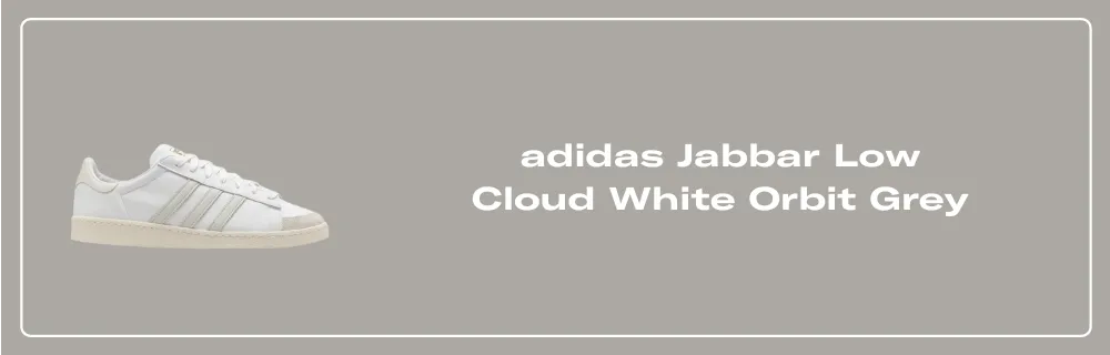 adidas Jabbar Low Cloud White Orbit Grey - JI3425 Release Info