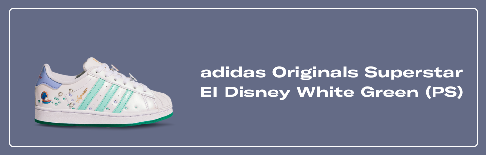 adidas Originals Superstar EI Disney White Green (TD) - IH5026