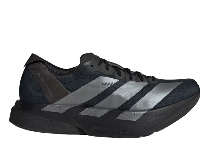 adidas Adizero Adios Pro 4 Core Black Iron Metallic Carbon - JR4887