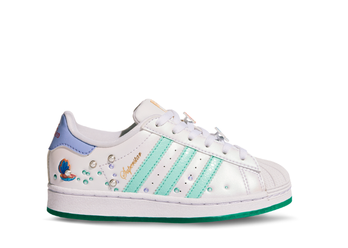 adidas Originals Superstar EI Disney White Green (PS) - IH5023