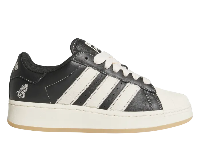 adidas Superstar II Rhinestone Black Silver (W) - IH4200