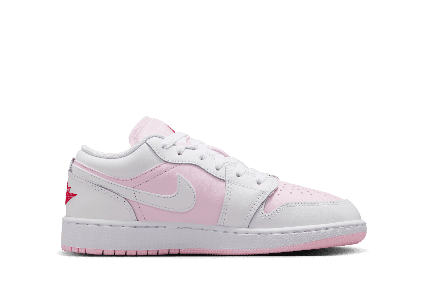 Air Jordan 1 Low in Pink | 553560-608 (GS) - 553560-608