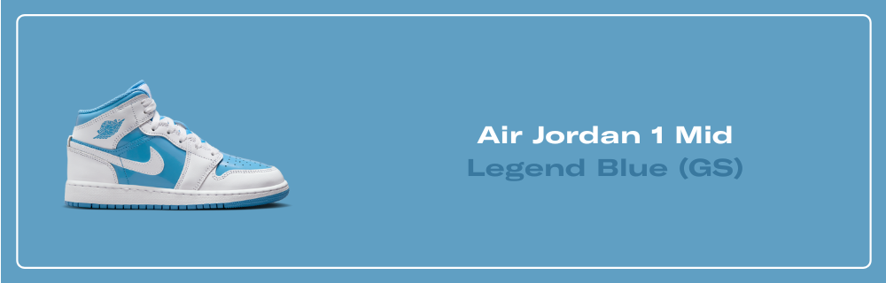 Air Jordan 1 Mid Legend Blue (GS) - FZ3933-114 Raffles