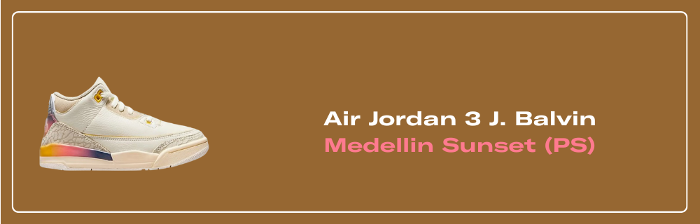 J Balvin Air Jordan 3 Medellín Sunset