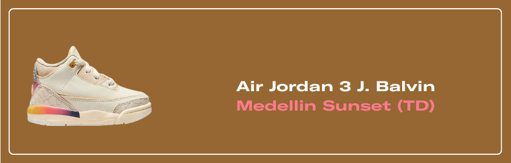 Air Jordan x J Balvin 3 Retro SP Medellin Sunset White FN0344