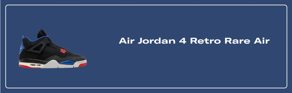 The Air Jordan 4 Rare Air Black Deep Royal Blue Releases The Air Jordan 4 Rare Air Black Deep Royal Blue Releases