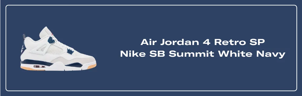 The Nike SB x Air Jordan 4 Summit White Navy Releases March 2025