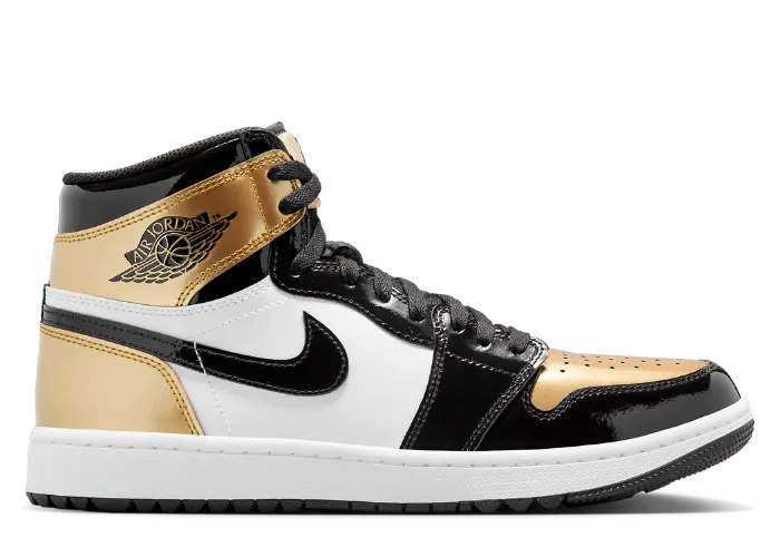 The Air Jordan 1 High Golf Patent Gold Toe Releases December 2024