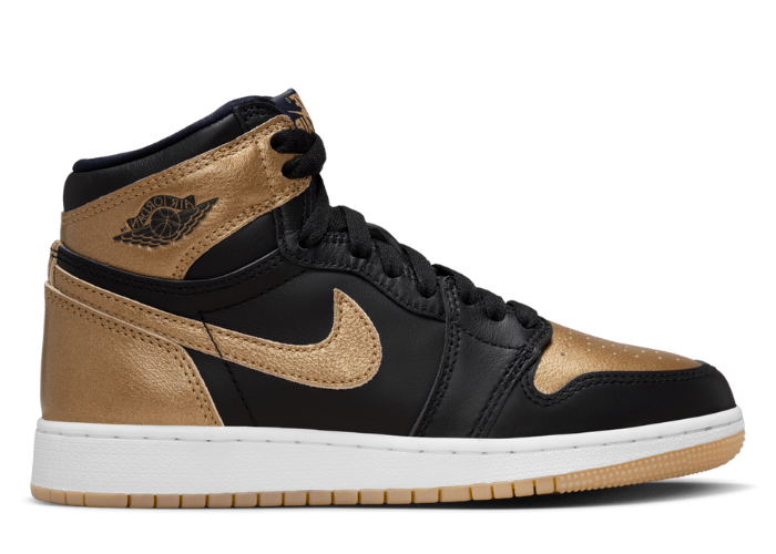 Air Jordan 1 Retro High OG Black Metallic Gold (GS)