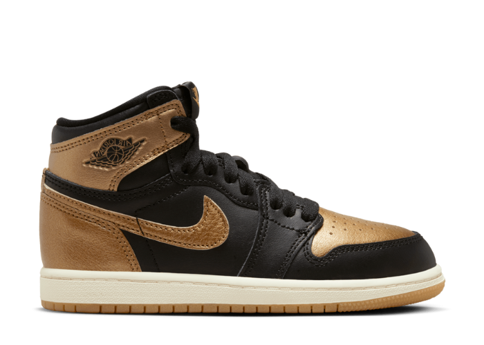 Air Jordan 1 Retro High OG Black Metallic Gold - DZ5485-071