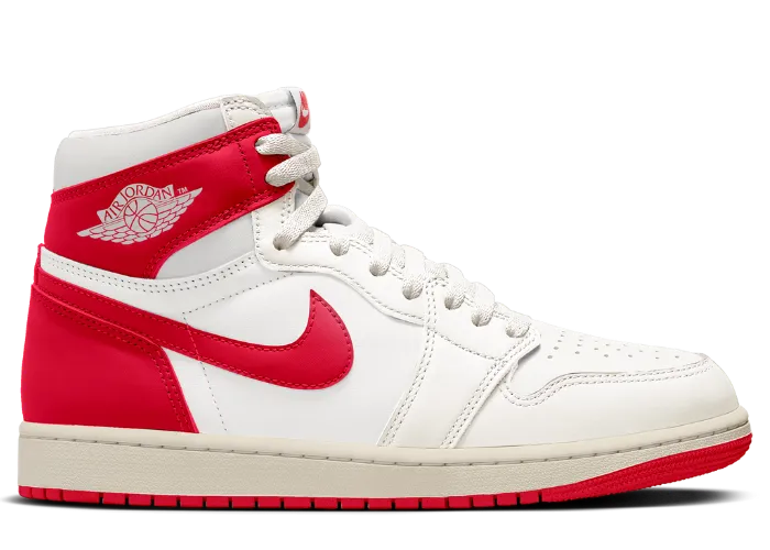 シューズ(男性用) Jordan1 Retro High OG SailUniversityRed Air Jordan 1 Retro High OG Sail University Red (GS) - IH4281
