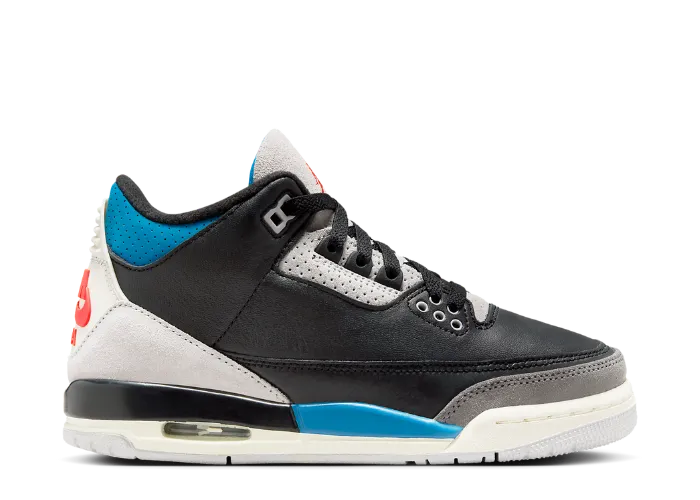 Air Jordan 3 Retro Rare Air Black Military Blue (GS)