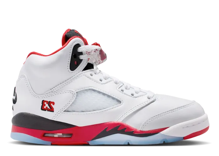 Air Jordan 5 Retro Fire Red Black Tongue