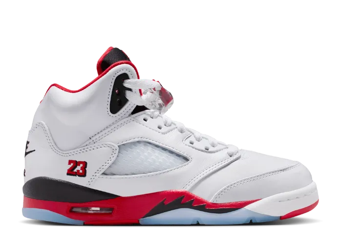 Air Jordan 5 Retro Fire Red Black Tongue (GS)