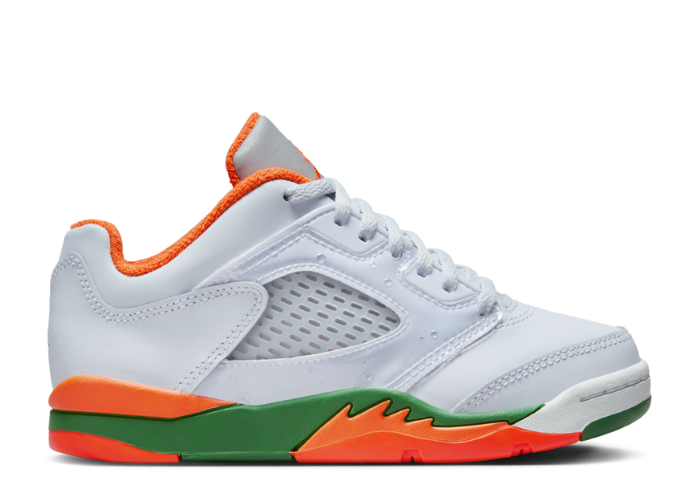 Jordan retro 5 low white sale