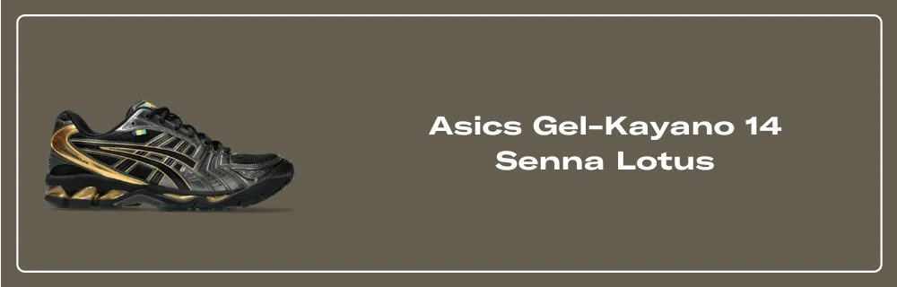 Asics Gel-Kayano 14 Senna Lotus - 1203A860-001 Raffles Asics Gel-Kayano 14 Senna Lotus - 1203A860-001 Raffles