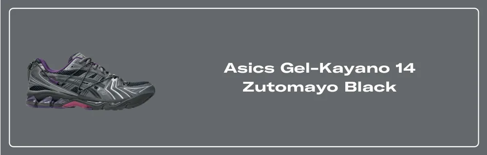 Asics Gel-Kayano 14 Zutomayo Black - 1203A646-020 Release Info