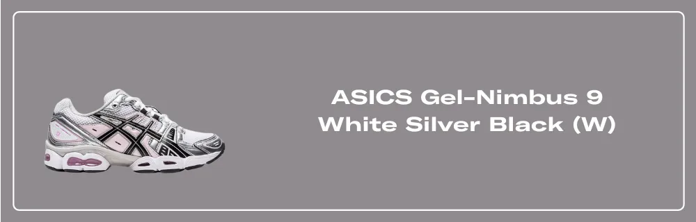 ★人気★ Asics Gel-Nimbus 9 White Black (W) ASICS Gel-Nimbus 9 White Black Light Pink (Women's